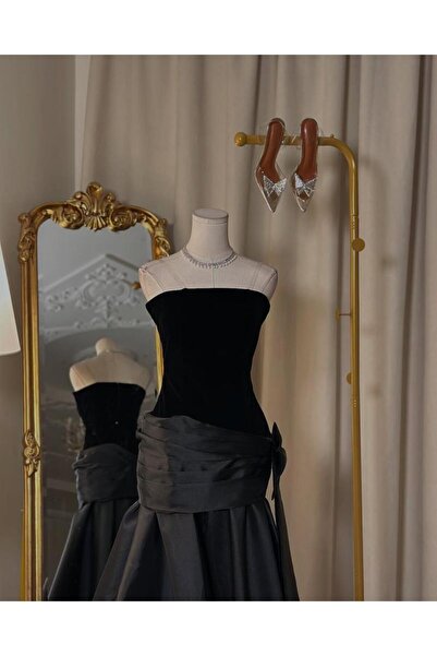 vanus fashion فستان سهرة طويل 5336 ( لونين )