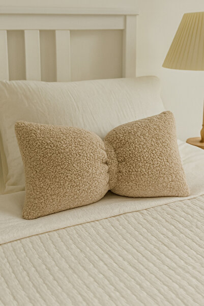 EYPRICH Teddy Decorative Bow Knot Cushion/Pillow