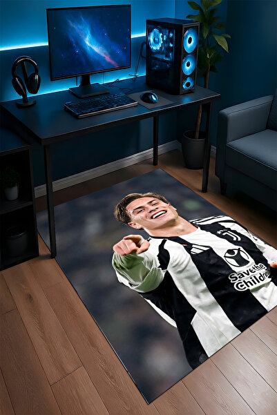 Halura Kenan Yıldız Futbolcu Kaymaz Taban Makinede Yıkanabilir Oyuncu Gamer G...
