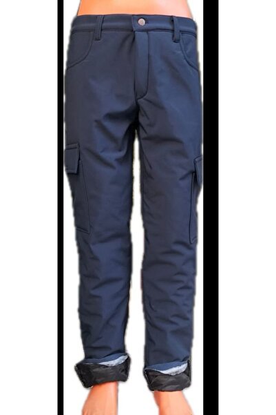 BeyzDenim Dark Blue Ultra Heat-Generating Waterproof Biker Courier Pants 5-Layer Sowtshel +Fiber