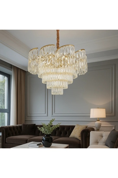 OEM Candelabru de Lux cu Cristale 18 becuri Design Stratificat ''Marceon''