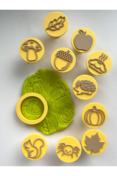 Akgün's Autumn Themed Stamp Set - Educational and Sensory Development Toys - ...