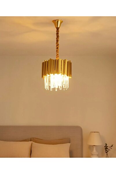 OEM Candelabru Auriu cu Cristale Marcoa