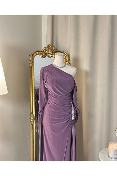 vanus fashion 5606 - فستان بأكمام طويلة بأربعة ألوان ساحرة