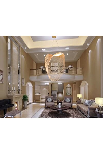 OEM Pendul LED Design Artistic Formă Sculpturală Aurie Teryn