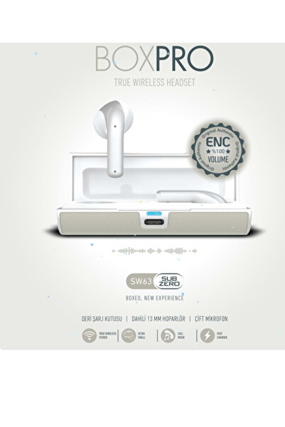 SUBZERO GSM TEK BOX PRO BLUETOOTH KULAKLIK SİYAH VE BEYAZ RENKLER