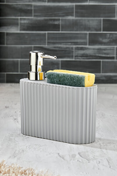 BZK موزع الصابون السائل مع حاوية الإسفنجة، موزع المنظفات، موزع صابون المطبخ م...