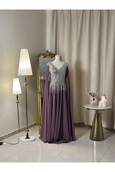 vanus fashion فستان أنيق بلونين 5492