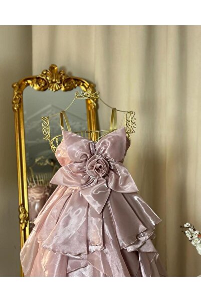 vanus fashion فستان سهرة طويل 4932 ( لونين )