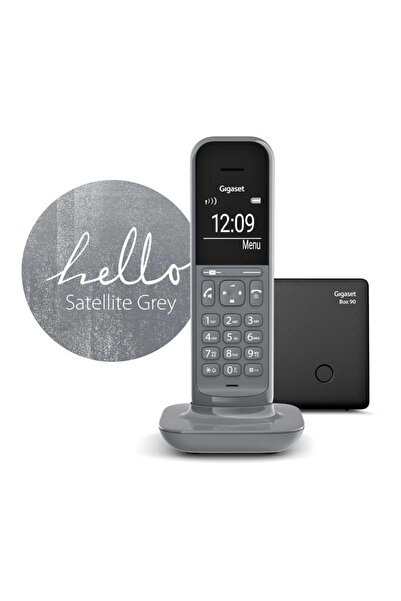 GIGASET CL390, Dect Telefon, Gri, 12 Saat Konuşma, 180 Saat Bekleme, 150 Kişi...