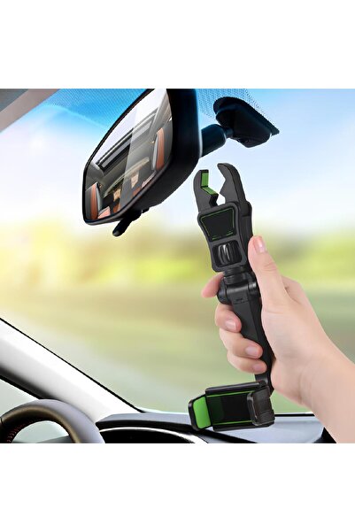 Hatreds Mekanizmalı Dönebilen Uzayabilen Kollu Akrobat Araç İçi Telefon Tutucu