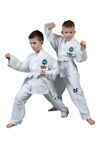 Top Ten Dobok Kyong, Top Ten, Bluza cu scai, Alb,170 cm