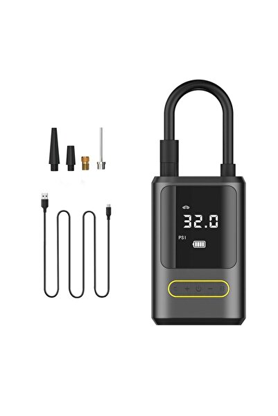 Generic Portable Mini Electric Bicycle Tire Inflator with Wireless Charging, ...