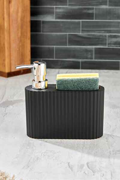 BZK Süngerlikli Sıvı Sabunluk, Sünger Hazneli Deterjanlık Mutfak Sabunluk