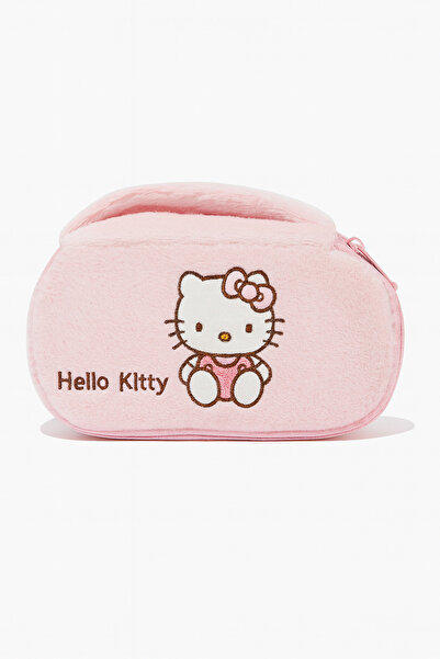 facnspt Hello Kitty Peluş Fermuarlı Çok Amaçlı Mini Çanta
