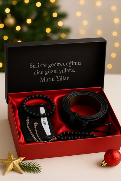 Northwatch Erkek Hediye Kutusu – Kemer Bileklik Tesbih Kartlık Seti