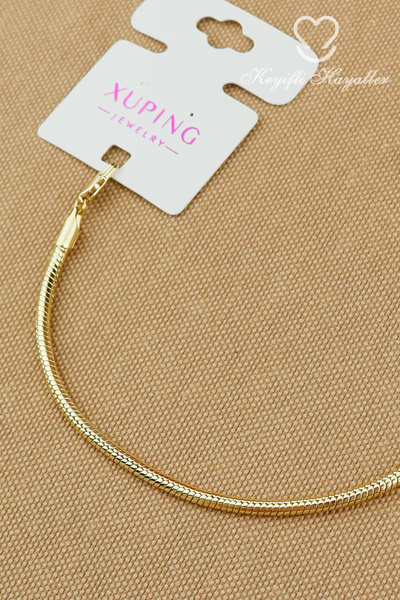 Keyifli Hayaller Xuping Vip Marka 3mm Yılan Zincir Model Bileklik Altın Karar...