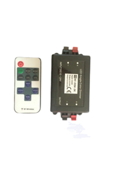 POWERR LED AYDINLATMA 12A Tek Renk Kumandalı RF Dimmer 11 Tuşlu 12-24V