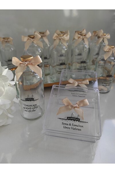 Rüya Hurma kabı ve zemzem şişesi büyük (10 adet)