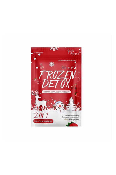 Frozen Detox مكمل غذائي 2 في 1 للتخلص من السموم والألياف - 60 كبسولة