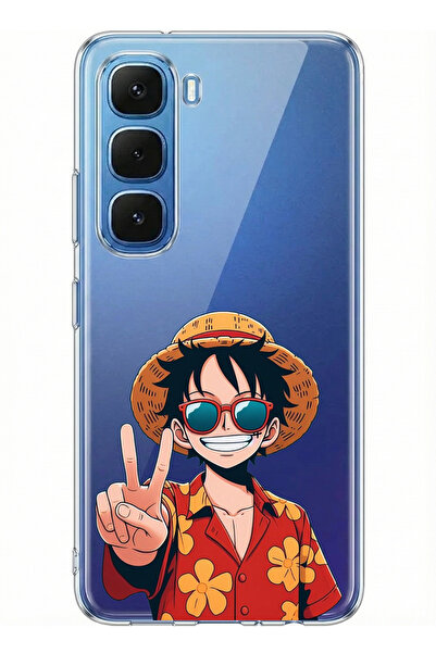 TechTree حافظة سيليكون مطبوع متوافقة مع هاتف Infinix Hot 60-60i بتصميم Monkey...