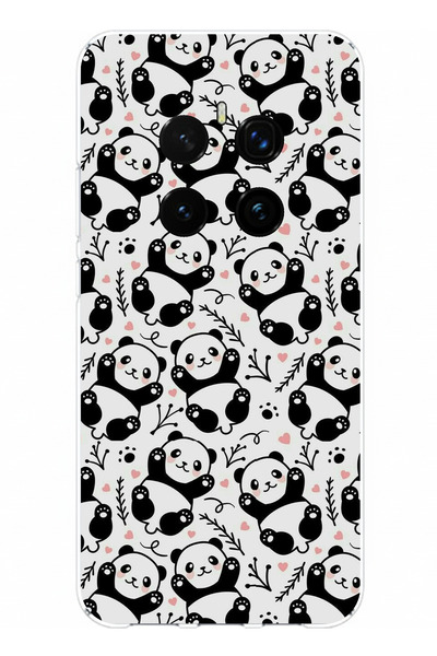 TechTree حافظة سيليكون متوافقة مع هاتف Honor Magic 7 PRO من Little Pandas مطبوع