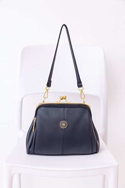 H&D COLLECTİON Geantă de umăr Sanmorris pentru femei, albastru bleumarin, cu ...