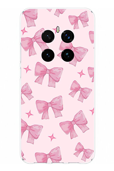 TechTree حافظة سيليكون متوافقة مع هاتف Honor Magic 7 PRO باللون الوردي مطبوع