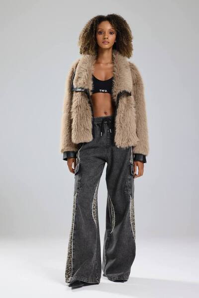 NUNU365COM NuNu By TW Cozy Rebel Peluş Kürk Ceket