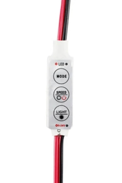 POWERR LED AYDINLATMA 12A Kablolu Tek Renk Manuel Dimmer 8-16V