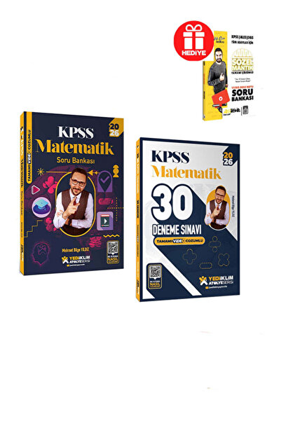 Yediiklim Yayınları 2026 KPSS Atölye Serisi Mehmet Bilge Yıldız Matematik Sor...