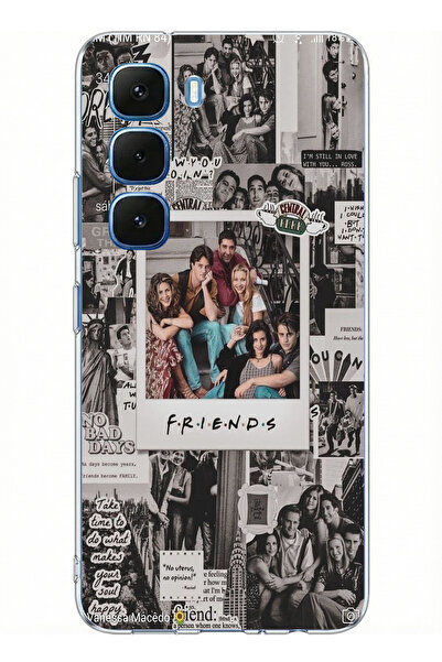 TechTree Infinix Hot 60-60I Compatible Friends Nostalgia Designed Printed Sil...