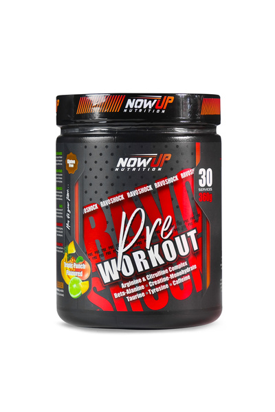 NOWUP NUTRITION Ravo Shock – Pre-Workout 360 gr. | Karışık Meyve Aromalı
