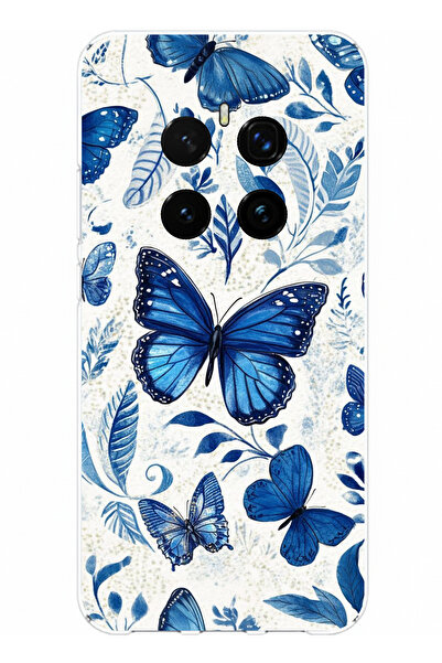 TechTree حافظة سيليكون متوافقة مع هاتف Honor Magic 7 PRO باللون الأزرق الفراش...