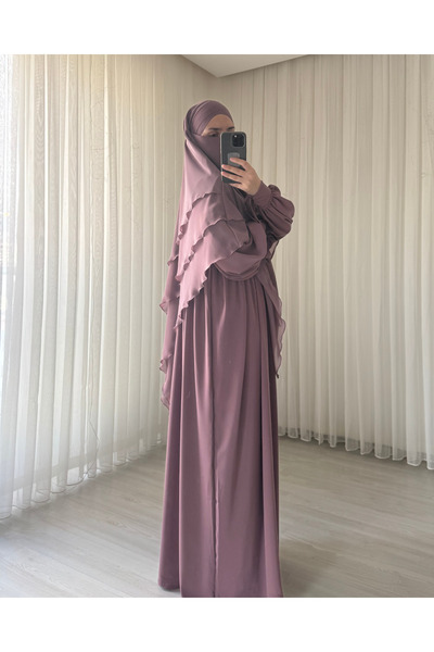 durushams Ferace Souffle Set, Medina Silk Dress, Chiffon Souffle, Princess Set, Hajj, Umrah