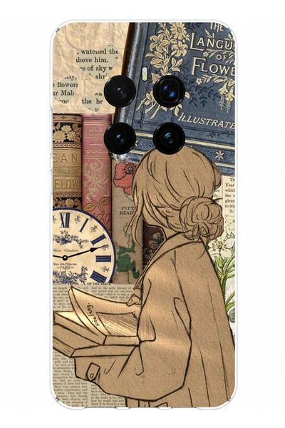 TechTree حافظة سيليكون مطبوع متوافقة مع هاتف Honor Magic 7 PRO بتصميم نسائي ع...