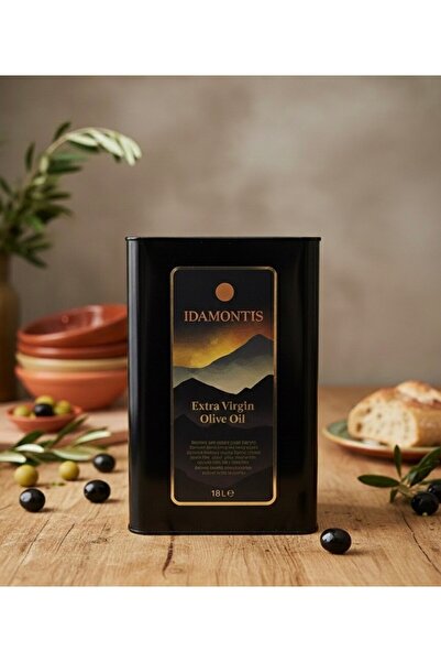 İDAMONTİS Olgun Hasat Soğuk Sıkım Natürel Sızma Zeytinyağı (18LT)