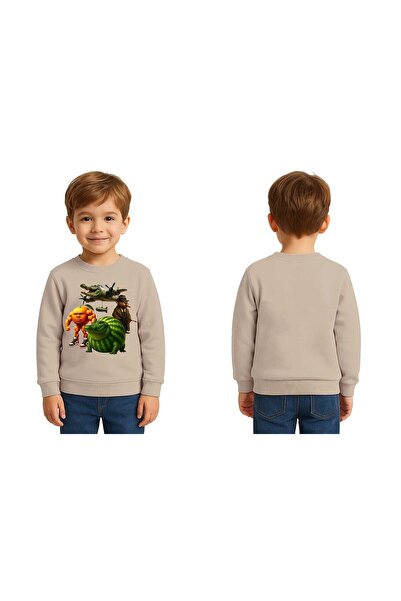 SEDİRLİ Unisex Braınrot cu imprimeu Copii Swae tricou 3 fire cu borduri