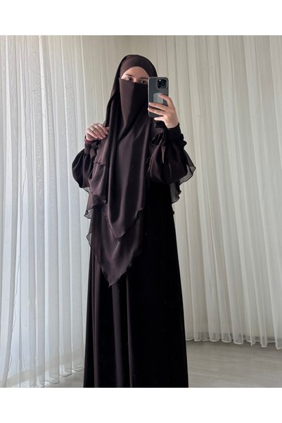 durushams Dress Souffle Set, Medina Silk Dress, Chiffon Souffle, Princess Set, Hajj, Umrah