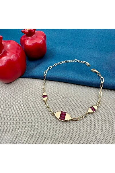 Opia Takı & Aksesuar Stone Paperclip Chain Bracelet