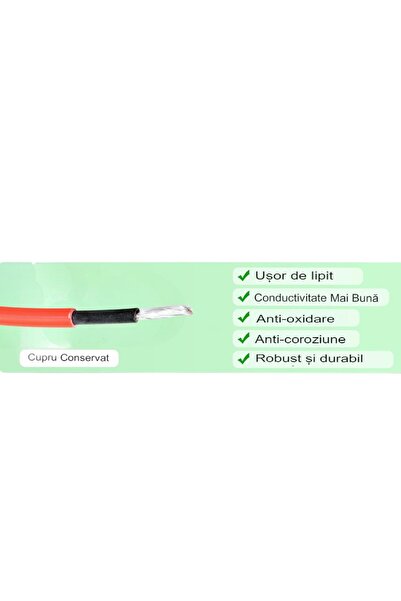 OEM Cablu panou solar sau prelungire panou solar 4mm, culoare rosu, cu protectie UV, ignifug, 14m