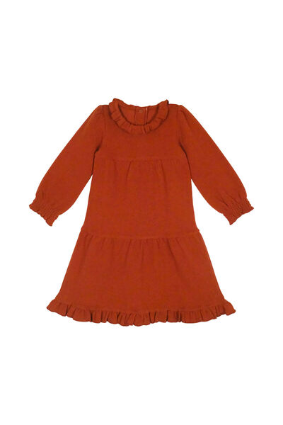 Lovedbaby Rochita bebe cu maneca lunga, 100% bumbac certificat GOTS, Paprika,...
