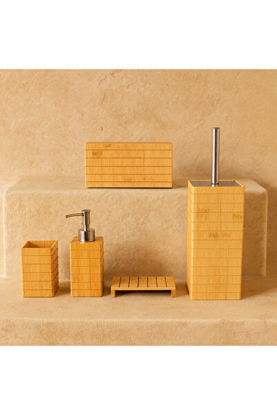 Evanev ZBERN 5 Parça Bambu Banyo Seti