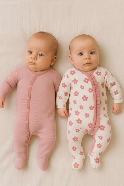 greenmoss %100 Pamuk 2’li Bebek Tulum