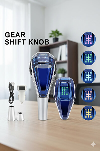 Novazay Şarjlı, LED Işıklı Kristal 5 İleri Vites Topuzu