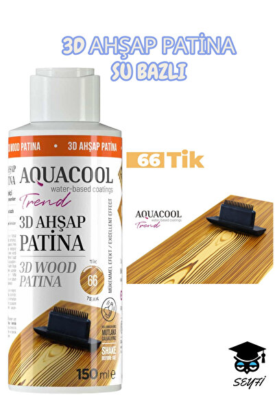 Aquacool Trend 3D AHŞAP PATİNA SU BAZLI 150 ML