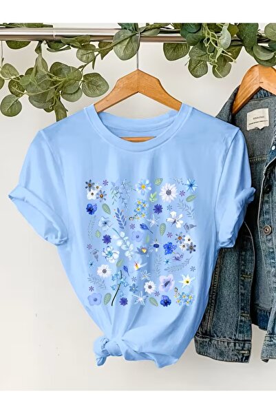 l'eivor Multi-floral, culori principale asortate cu imprimeu Bumbac pentru fe...