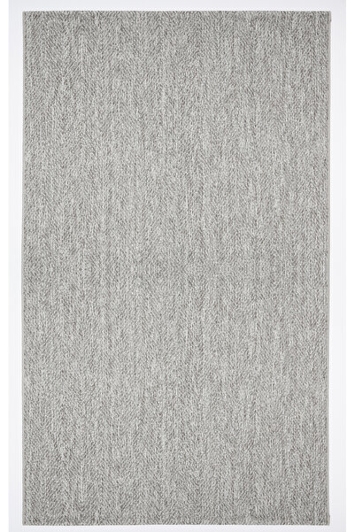 ECOSER Yıkanabilir Kaymaz Tabanlı Jut Eco Gri Sisal Halı Salon Halısı Yolluk ...