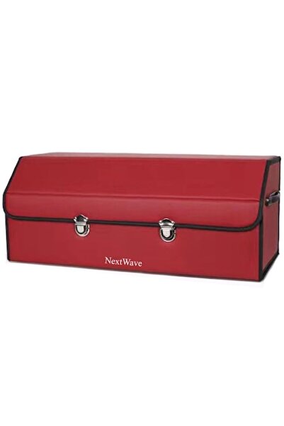 NEXTWAVE Премиум органайзер за багажник на кола, сгъваем, 75x31x30 см, червен