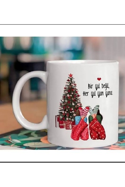 Bade TASARI KİŞİYE ÖZEL YILBAŞI KUPA BARDAK